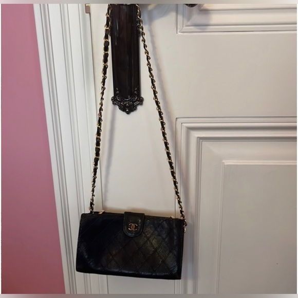 SOLD Authentic WOC Large Timeless Wild Stitch Chanel Leather Wallet Snap Closure - Picture 12 of 15